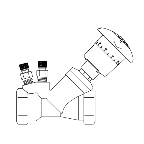 Armstrong Pumps 571110LF-345 Circuit Balancing Valve 300 PSI Illustration