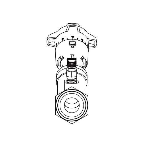 Armstrong Pumps 571110LF-345 Threaded Circuit Balancing Valve Illustration