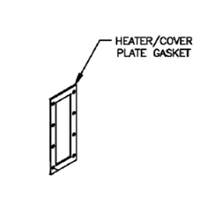 Burnham Boiler 8036058 Cover Plate Gasket for Boilers Tankless Heater