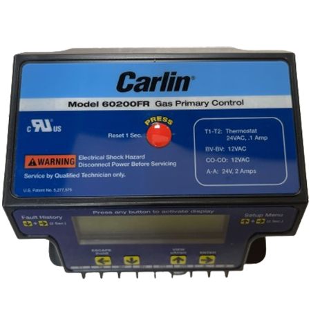 Carlin 60200FRS Flame Rod Microprocessor Gas Primary Control 120V