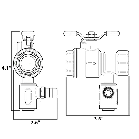 Conbraco 78RV-224-80 Water Heater Shutoff Thermal Expansion Control Valve Hose Barb Fitting