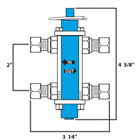 Hankison 1701-3 Air or Liquid Bypass Valve Bleed Type
