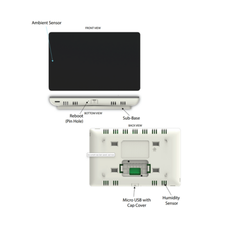 Lennox 22V24 (S40) Smart Thermostat with Touchscreen