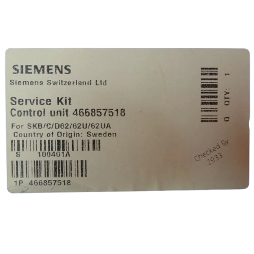 Siemens Building Technology 466857518 Skb/C/D62Ua Repair Circuit Brd