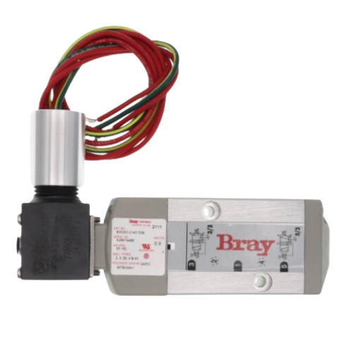 Bray Valves 630250-21401536 Pilot Operated Spool Control Solenoid 24 VDC NEMA 4