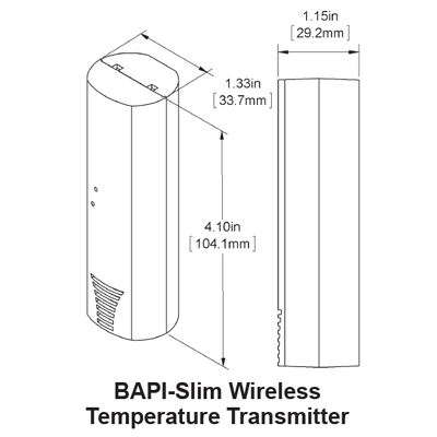 BAPI-Slim Wireless Temperature Transmitter