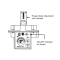 Antunes JD-2 Industrial Air Pressure Switch Blue Spring 0.07" -1.7" W.C. 1/8" NPT