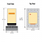 Tekmar 003 Relay Top and Front View Dimensions