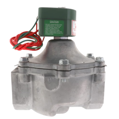 Asco 8215B80 Aluminum Body 2-Way Solenoid Valve 2" Normally Closed 0-25psi 120V