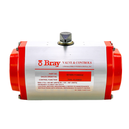 Bray Valves 93-1605-11300532 Spring Return Pneumatic Actuator 140 PSI