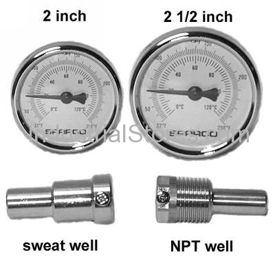 Honeywell GS200 Thermometer W/Sweat Brass Well