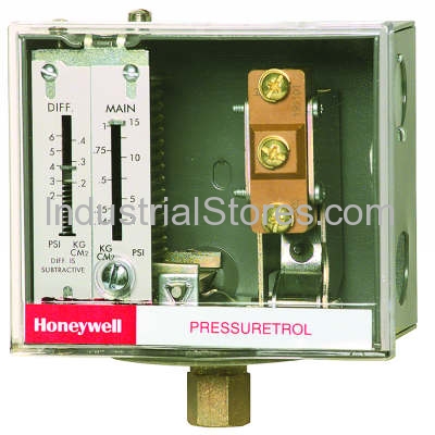 Honeywell L404T1063 PressureTrol Controllers Snap-Acting Switch 10-150psi Open High