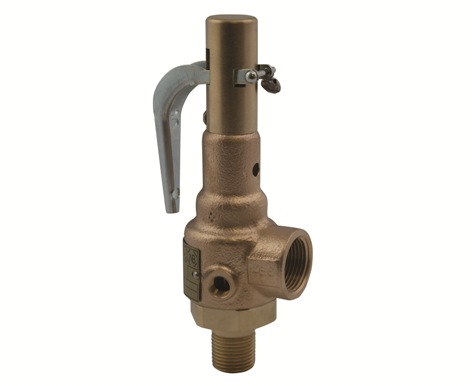 Conbraco 19-LFEL-45 Bronze Safety Valve Stainless Trim and Teflon Seat F-Orifice 1" Section VIII Steam 45 psi