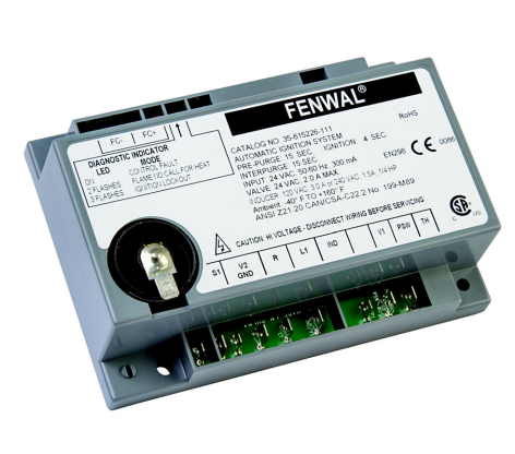 Fenwal 35-615526-227 Microprocessor-Based Direct Spark Ignition Control with Inducer Blower Relay 30-Second Post-Purge 3 TFI Remote Sense 15-Seconds 30-Second Pre-Purge 30-Second Inter-Purge
