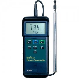 Extech 407123 Heavy Duty Hot Wire Thermo-Anemometer with Telescoping Probe