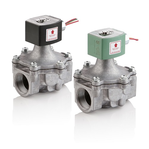 Asco 8215C73-208V Aluminum Body 2-Way Solenoid Valve 1-1/2" Normally Open 0-25psi 208V
