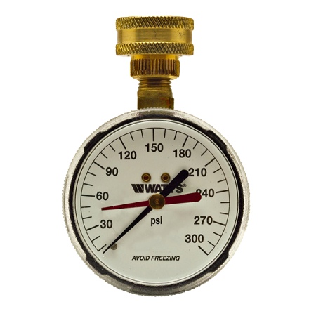 Watts 0069721 Water Pressure Test Gauge 0-300psi (276H300)