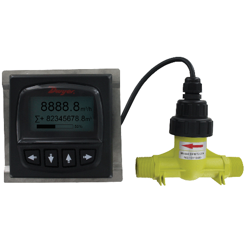 Dwyer DFMT2-25A Remote Digital Flow Transmitter 1" Connection 2.20 to 52.83 GPM