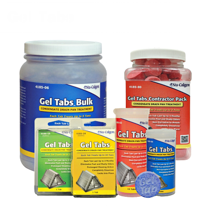 Nu-Calgon 4185-04 Gel Tabs 3 Ton (200 count bulk jar)