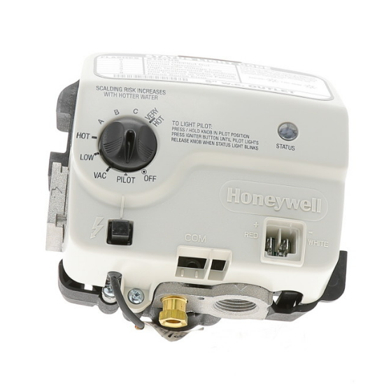Honeywell WT8840B1000 Water Heater Gas Valve 55-155F 1" Spud 5" W.C.