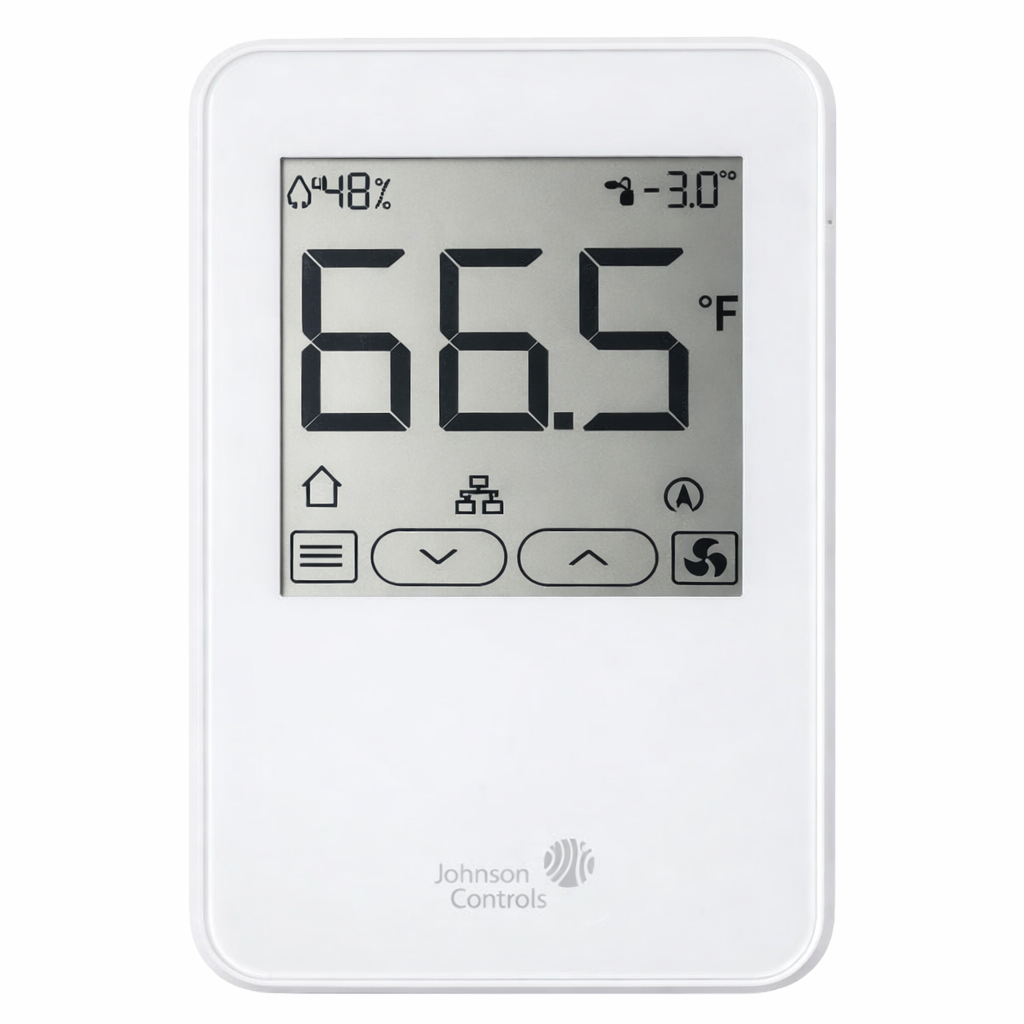 Johnson Controls NSB8BTN240-0 Temperature White Sensor with Display