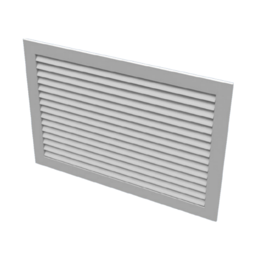 Titus 23RL-12X12 Aluminum Return Register with Damper 12x12" 45-degree Blades 3/4" Spacing
