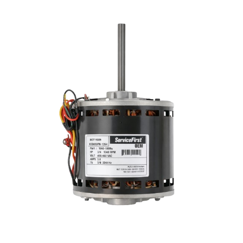 Trane MOT19009 Motor Single Phase 460V 3/4 HP 1040 RPM Counter-Clockwise Lead End