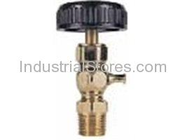 Conbraco 26-314-28 Compression Gauge Cock 1/2" Aluminum Wheel Type Polished Brass Finish