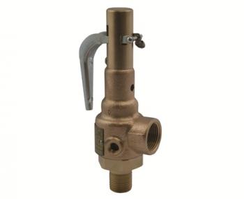 Conbraco 19-LFEL-45 Bronze Safety Valve Stainless Trim and Teflon Seat F-Orifice 1" Section VIII Steam 45 psi