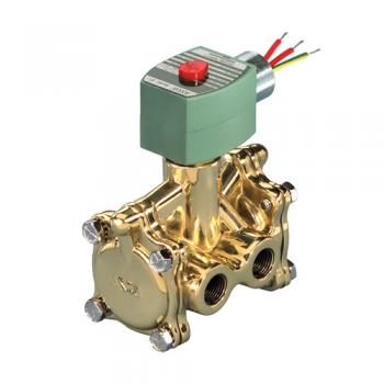 Asco EFHC8316G64-125VDC Pilot Operated Air & Water 3-Way Solenoid Valve 1/2" Normally Open 10-125 PSI