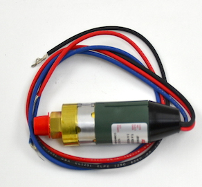 Asco JB58A214A Miniature Pressure Switch 1/4" NPT Normally Open 18" Lead Wire