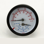 Burnham Boiler 100282-03 Temperature & Pressure Gauge