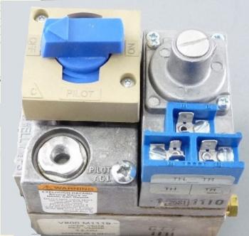 Midco International 841911 Combination Gas Valve with Pilot Thermostat 1/2" 4-Way