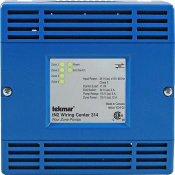 Tekmar 314 Wiring Center Four Zone Pumps