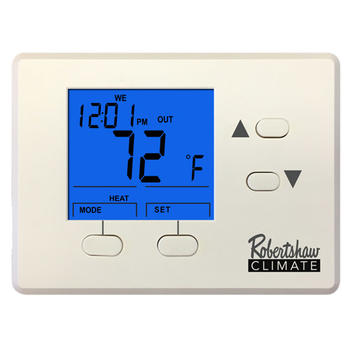 Robertshaw RS1100-72 Economy Series Digital Thermostats 1-Heat Only with 72F Upper Limit