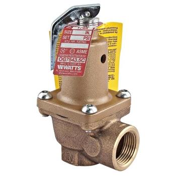 Watts 0121491 Boiler Pressure Relief Valve 1" LF174A-60
