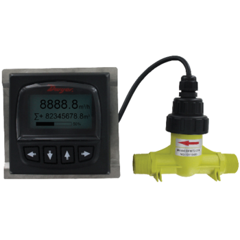 Dwyer DFMT2-25A Remote Digital Flow Transmitter 1" Connection 2.20 to 52.83 GPM