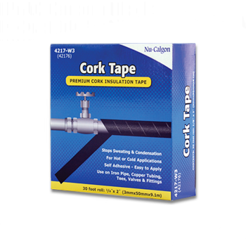 Nu-Calgon 4217-W3 Insulation Cork Tape 2"X1/8"X30'