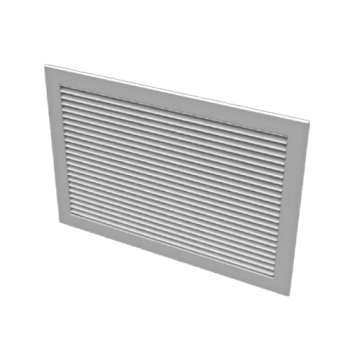 Titus 355RL-18X10 Front Louver Steel Return Grille with Damper 18x10" 45-degree Blade 1/2" Spacing