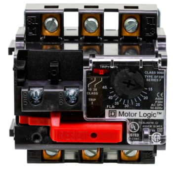 Schneider Electric (Square D) 9065SF220 Motor Logic Solid State Overload Relay 15-45A 600VAC 50/60 Hz