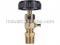 Conbraco 26-314-28 Compression Gauge Cock 1/2" Aluminum Wheel Type Polished Brass Finish