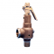 Kunkle 6010GF-M01-AM0150 Bronze Safety Relief Valve with Side Outlet 1-1/2" 150 PSI